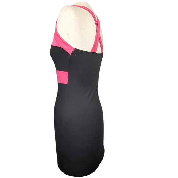 Black and Pink Mini Bodycon Dress Size Small - Picture 5 of 5